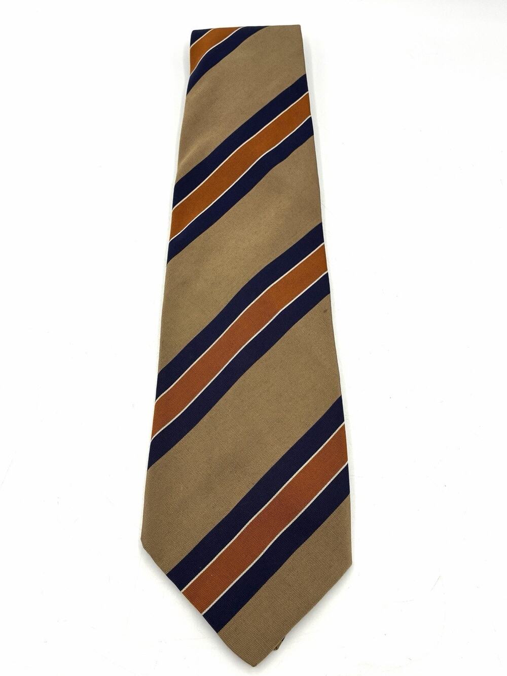 Kipper Mogador Silk Cotton Tie Harry Jacobson Cleveland Swiss Woven Stripe